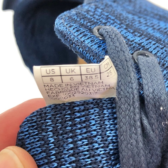 Tom’s lace up sneakers, classic knit marbeled blue - Picture 8 of 8